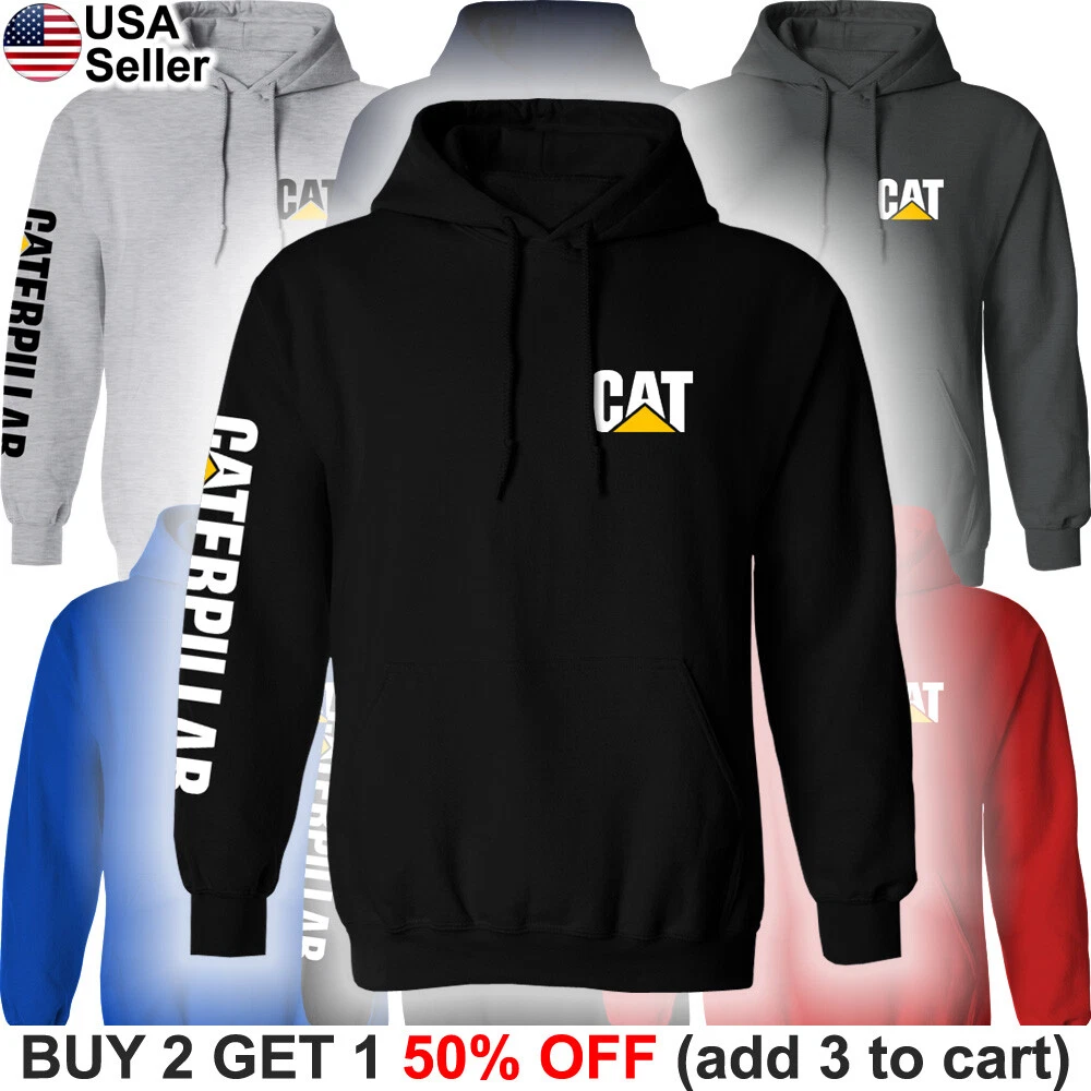 Caterpillar Hoodie Sweatshirt Sweater Shirt CAT Construction