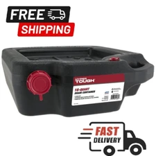 Oil Change Drain Container 16 Quart Large Pan leak-proof High Capacity Car Auto