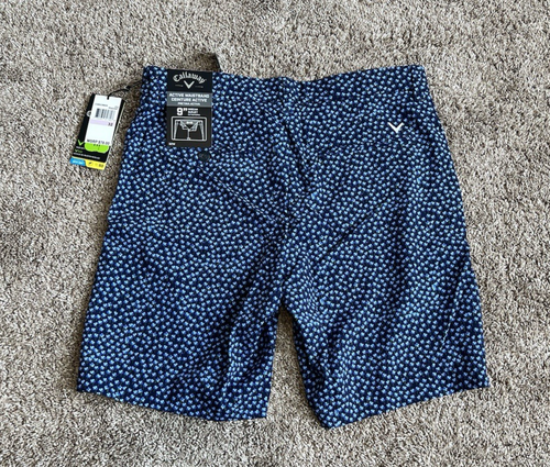 Callaway Men’s Blue Floral Golf Shorts NEW Waist 32 Active Stretch Lightweight - Picture 8 of 16