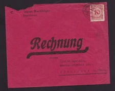 Old German Cover from Germany Rechnung Bill