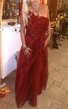 ♥Abendkleid, Ballkleid Brautkleid In Bordeauxrot