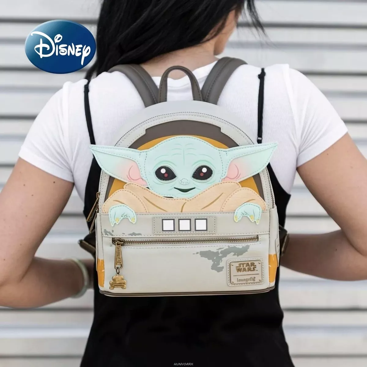 Star Wars Grogu Baby Yoda Loungefly Mini Backpack Hover Cradle