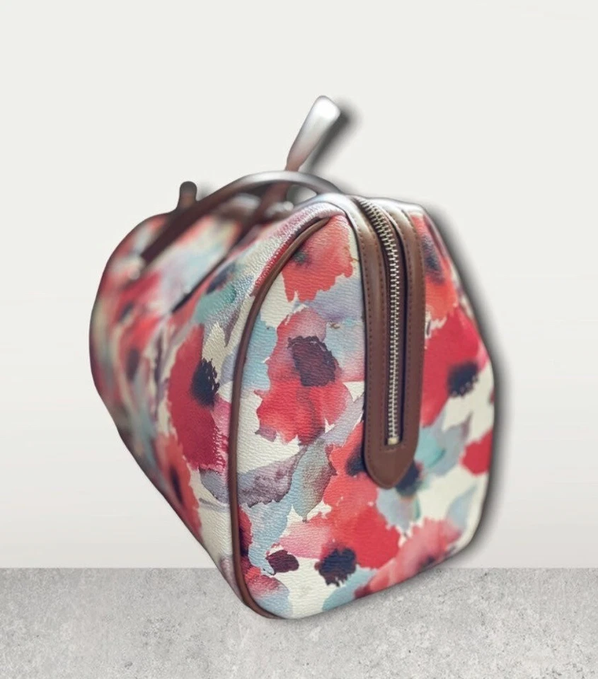 Bolso de Mano Ralph Lauren “Clements” Barril Floral | Coral Foto 2 de 4