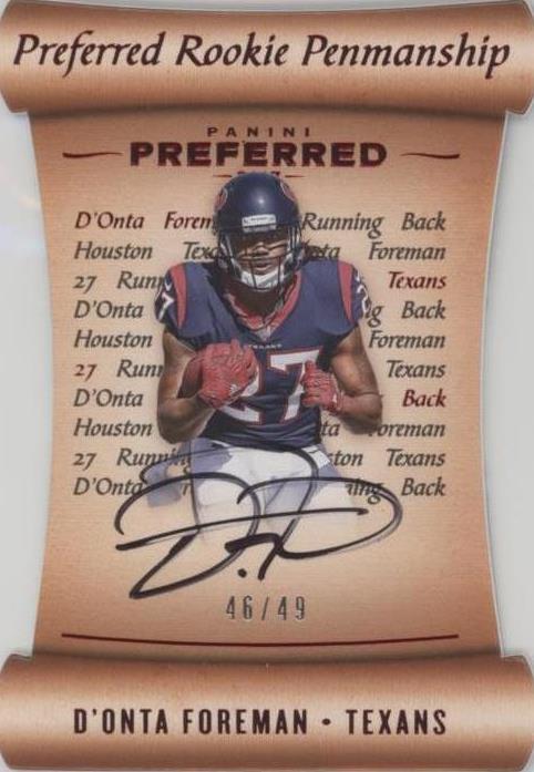 2017 Panini Preferred D'onta Foreman #173 - 1 of 2
