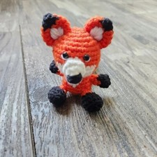 Mini Crochet Fox Desk Pet