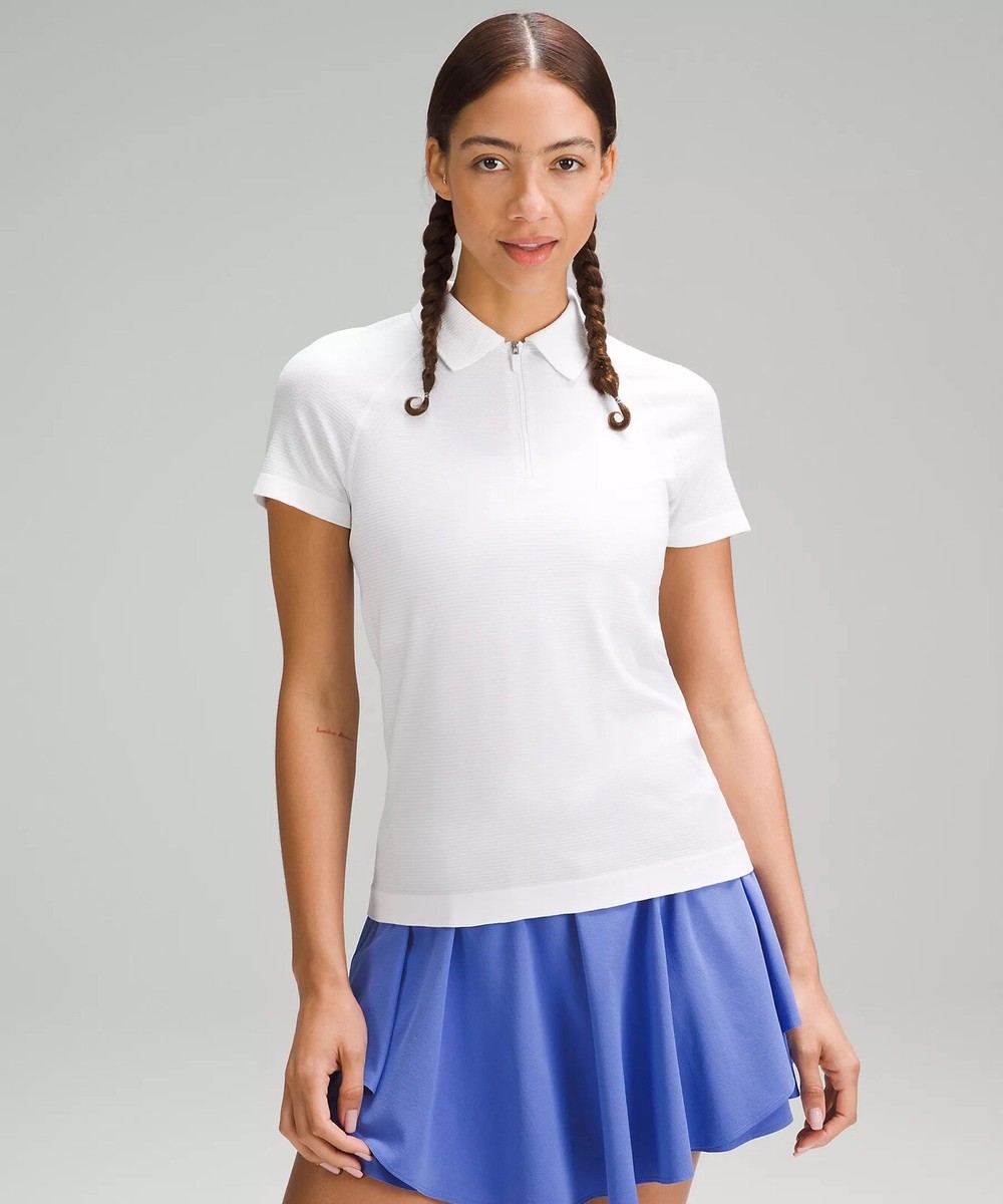 ルルレモン swiftly サイズ8 Lululemon Women's Swiftly Tech Short Sleeve Half-Zip Polo