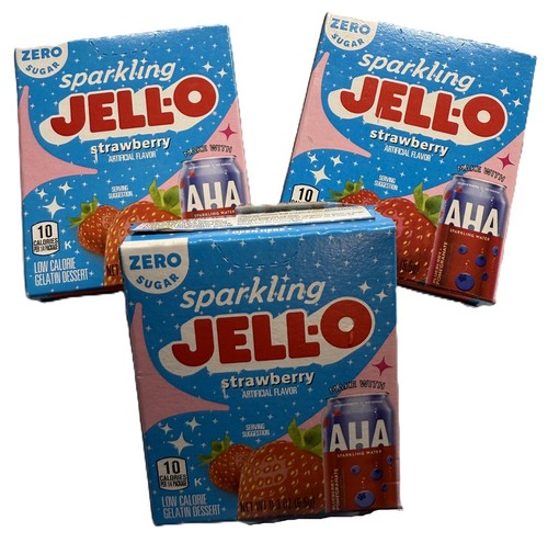 Jell-O Sparkling AHA Zero Sugar (14) 0,3 oz BB 3/25 KOSTENLOSER VERSAND Zitrone ~ Limette ~ Beere - Bild 6 von 8