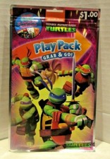Teenage Mutant Ninja Turtle Play Pack Color Book Crayons Stickers 2018 UNOPENED