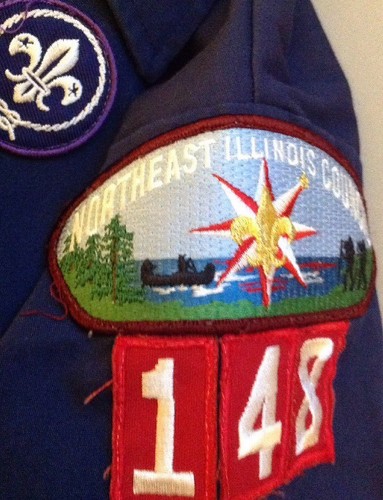 Youth large Boy Scout shirt blue - Picture 4 of 12