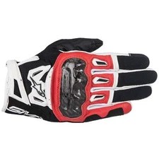 Alpinestars SMX-2 Air Carbon V2 Motorcycle Gloves Black Red White