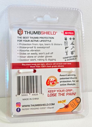 Ajustco Thumb Shield Thumb Protection for Blisters - Large Size 10 & 11 (Red) - Picture 3 of 3