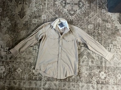 Vintage David James Western Long Sleeve Shirt Size Small Made In USA