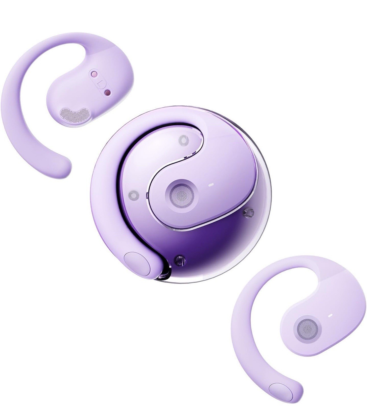 Auriculares inalámbricos abiertos fuera de la oreja - color púrpura