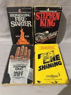 Original 1st Edition Signet Stephen King 4 Paperback Books