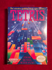 Tetris Nintendo NES Original Factory Seal Brand New H-Seam, Minty HIGH GRADE