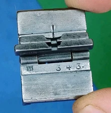 RARE German WWII Two Leaf Rear Folding Sight & Base - Waffenamt 623 READ