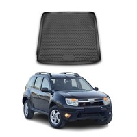 Kofferraummatte Kofferraumwanne FüR Dacia Duster 2010-2018 4X4 Gummi Schwarz