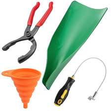 12 Oil Filter Plier Kit With Magnetic Drain Plug Tool 2 Funnels Suitable Fo