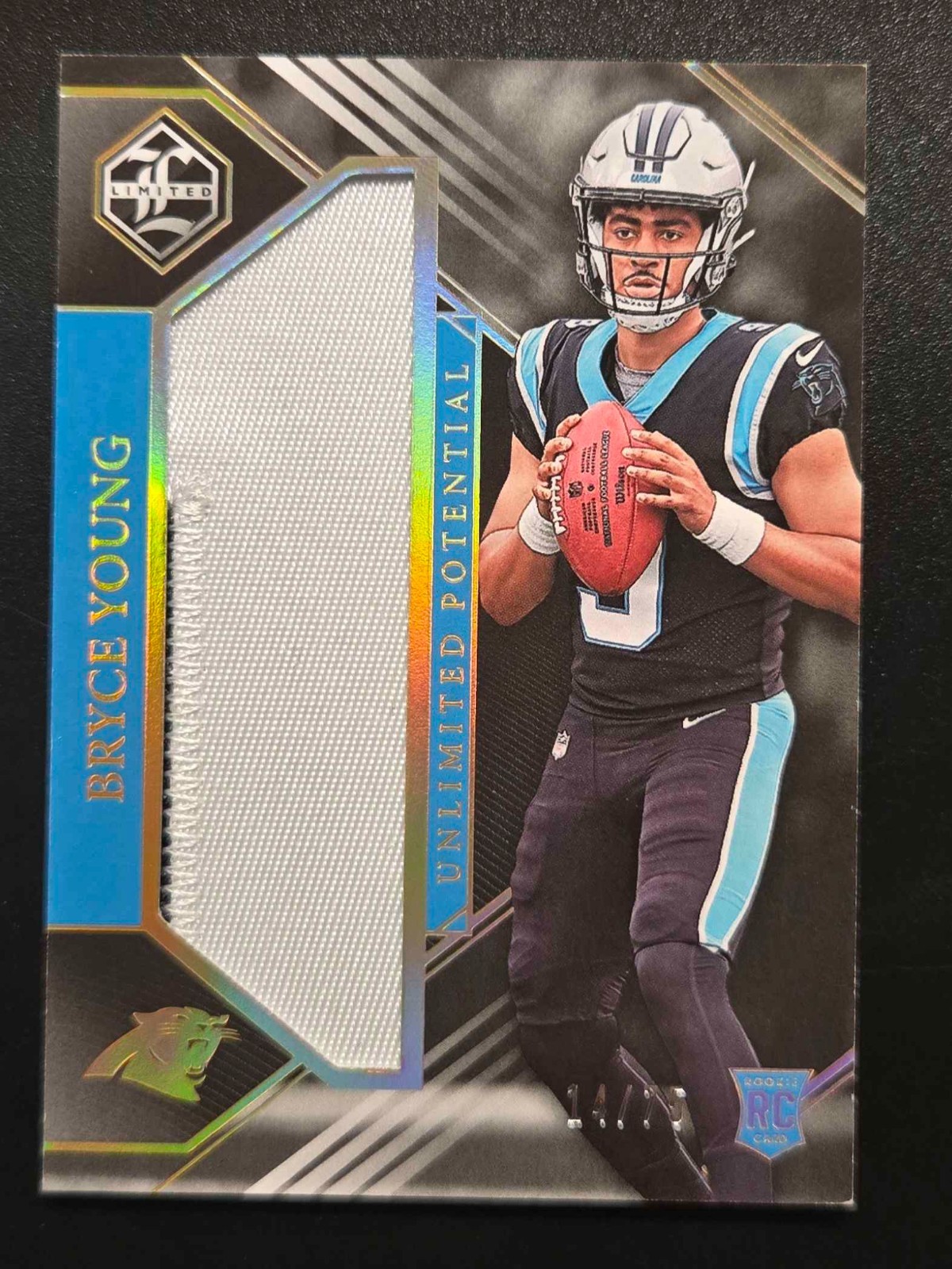 1x 2023 Panini Limited Bryce Young Unlimited Potential Patch Gold /75
