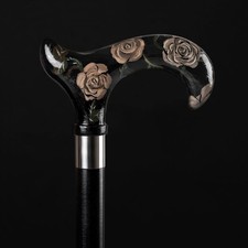 Art-Wooden walking stick hand carved handmade stylish wooden walking cane