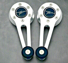 Window Crank Set For 1964-1967 Vw Karmann Ghia Satin Silver Wblack Knobs Suede Window Crank Set For 1964-1967 Vw Karmann Ghia Satin Silver Wblack Knobs Suede