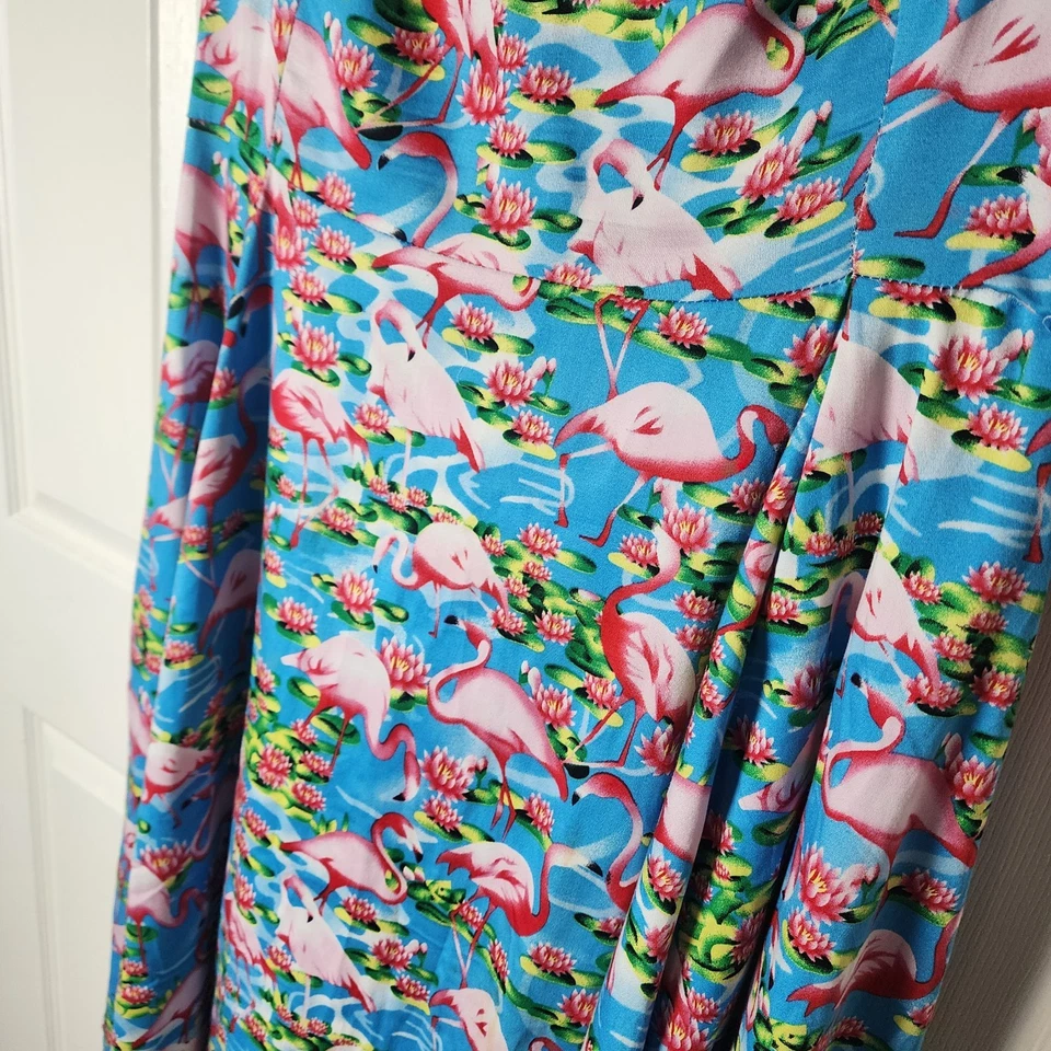 Vestido Flamenco Hearts & Roses 16 Retro Rockabilly Años 50 60 Ajuste Acampanado Columpio Pinup Foto 4 de 4