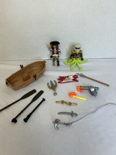 Playmobil Pirates Mixed Lot Kraken Figure Boat Weapons Accessories Incomplete