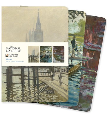 National Gallery: Monet Set of 3 MIDI Notebooks | Flame Tree Publishing | Buch