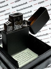 Zippo BLACK-JET  schwarzmatt black matte MIT JETFLAME  60001195