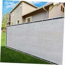  6' x 50' Fence Privacy Screen Grey Heavy Duty 170 GSM Fencing 0 6' x 5 0' Gray