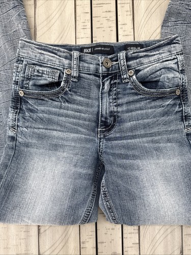 BKE Buckle Boys Youth Conner Bootcut Adjustable Waist Regular Jeans Sz 12 - Picture 4 of 7