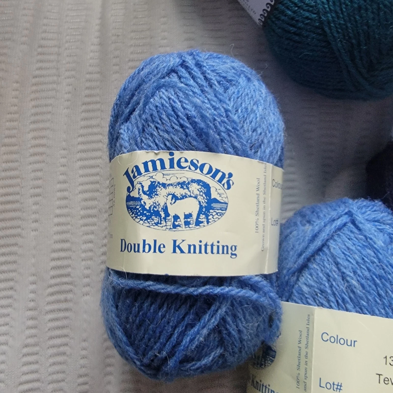 Jamieson's DK And Jamieson & Smith 5ply Shetland Mixed Blue Lot Of 10 Skeins image 5