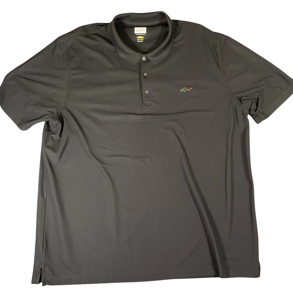 Camisas polo de golf Greg Norman para Tasso Elba (2) 3XL naranja melocotón negro jugar seco Foto 4 de 4