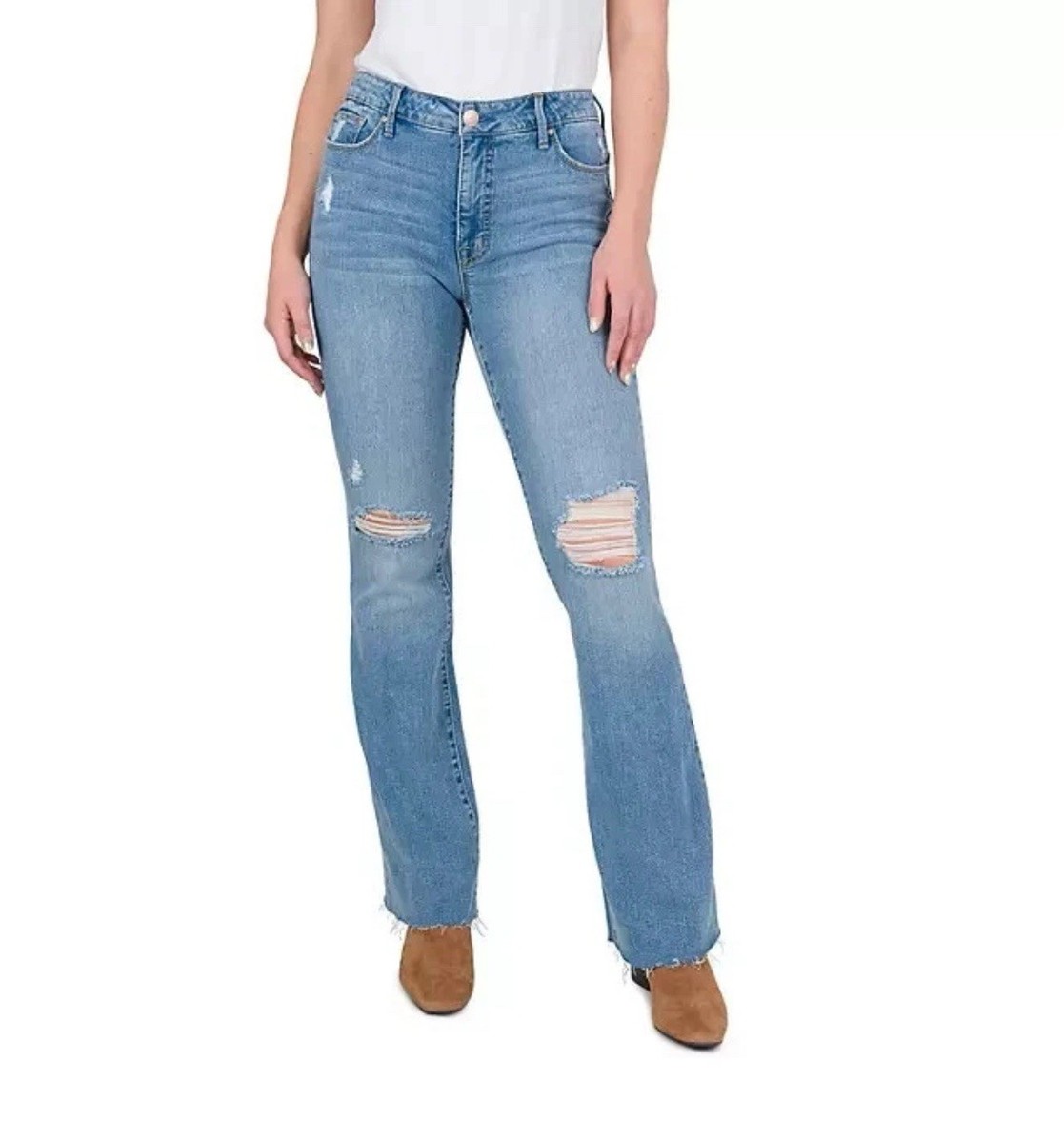 Seven7 Women's Slim Flare Jean Size 12 Enchanted