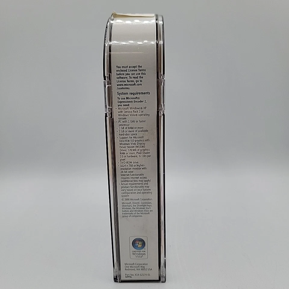 Microsoft Expression Encoder 2 for Windows X14-62172-01 Silverlight 2008 - Image 2 of 4