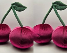 2 Pack Velvet Cherries Throw Pillow By Target Room Essentials Cherry Pillows