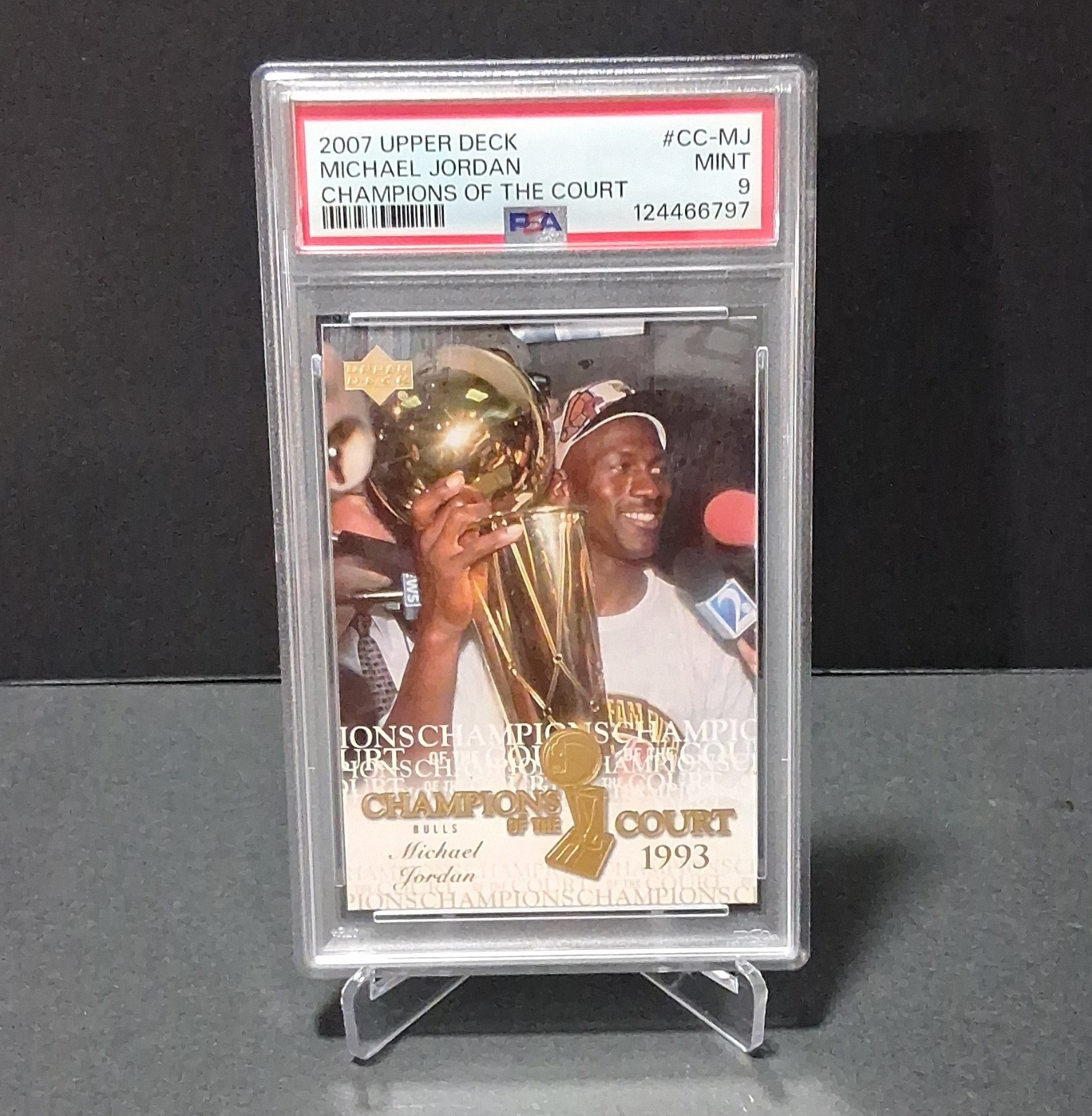*GOLD SP* 2007 Upper Deck FE Michael Jordan Champions of the Court CC-MJ PSA 9
