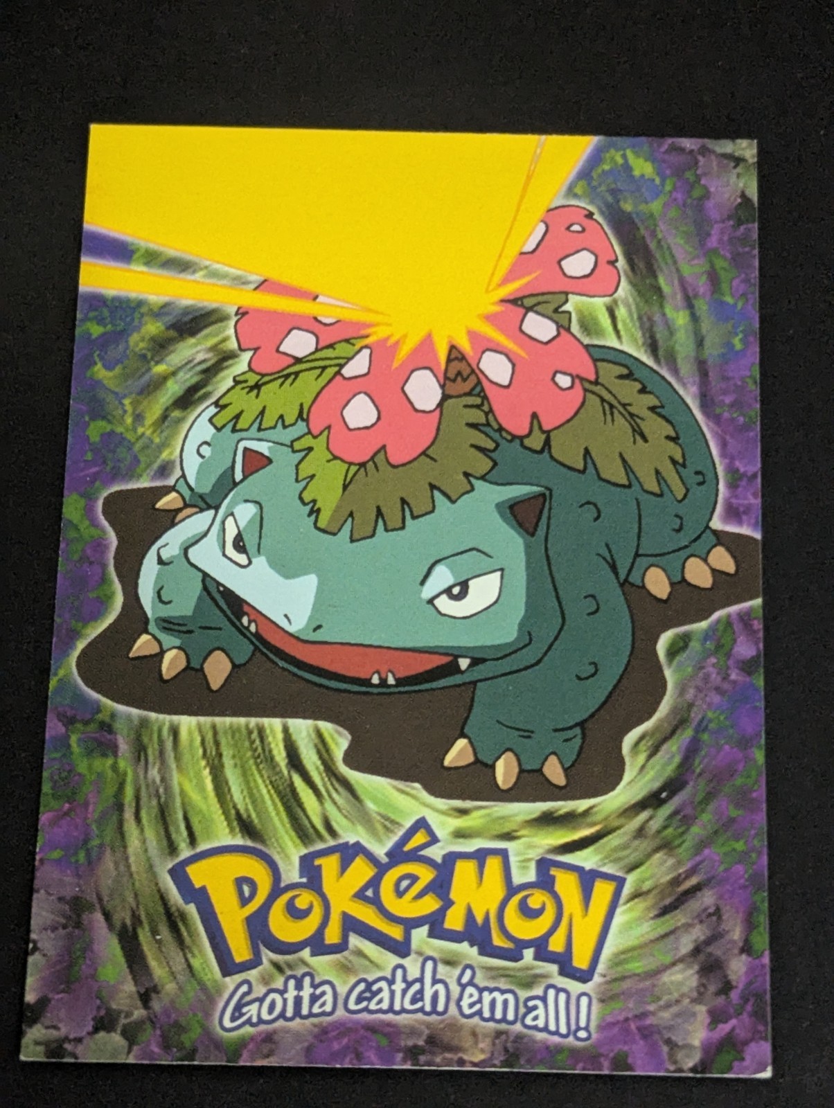 Pokemon Topps Card - Venusaur E3 of 12 Non Holo Blue Label LP Vintage Rare 