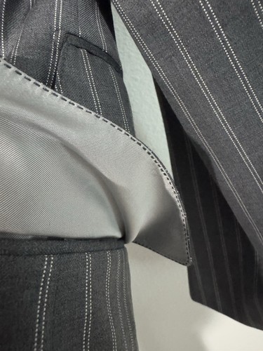 5450 $ Tom Ford anthrazitgrauer Nadelstreifen Zweiteiler Anzug 54 L / 44 lang *einmal getragen* - Bild 14 von 24