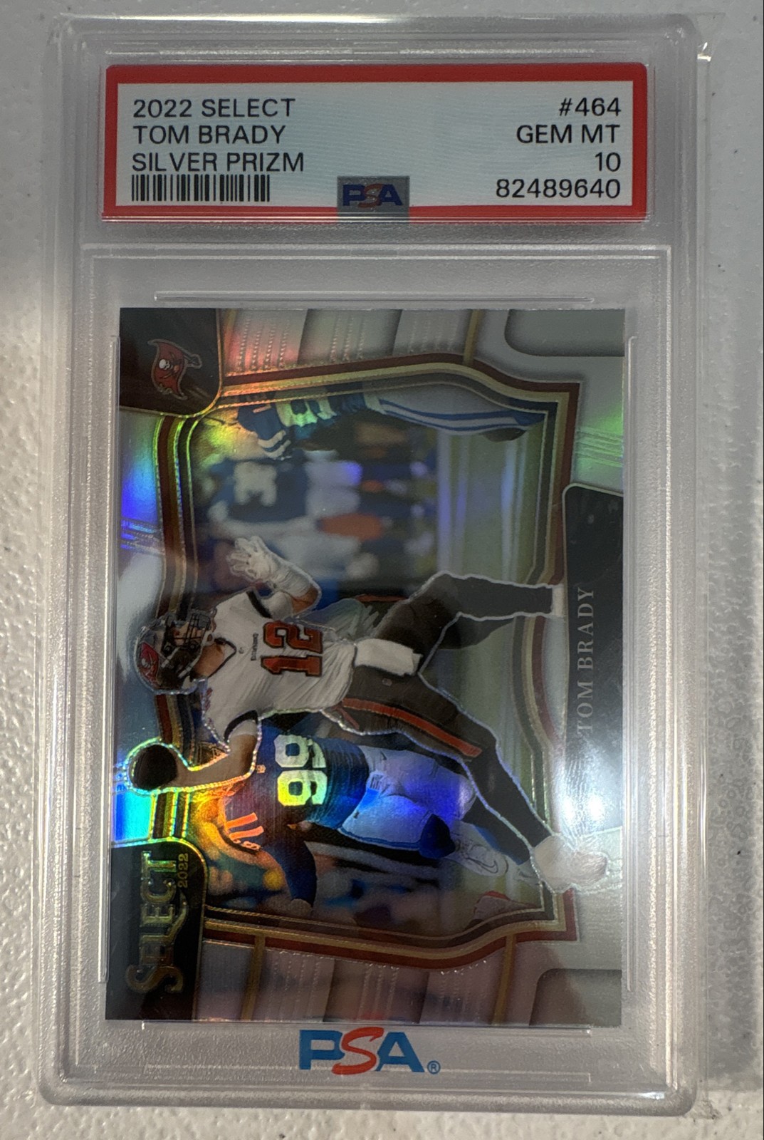 2022 Panini Select - Field Level Tom Brady #464 Silver Prizm PSA 10