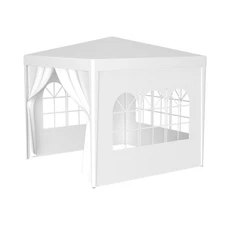 10'x10' Outdoor Party Tent with 4 Removable Walls, & Water-Resistant Canopy for