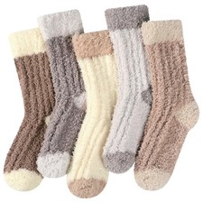 Fuzzy Socks for Women - Women's Fluffy Socks Soft Cozy Sock for Women Winter ...