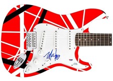Van Halen Michael Anthony Autographed 1/1 Custom Graphics Photo Guitar PSA
