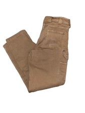 Duluth Trading Co Pants Mens 34x34 Brown Flex Fire Hose Cargo Workwear Outdoor