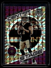 Derek Carr 2023 Panini Mosaic #CS-DCA Center Stage Purple /49 Saints