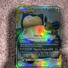 The Pokémon Company Eevee & Snorlax GX Team Up 171/181 Ultra Rare Holo 270 HP on eBay