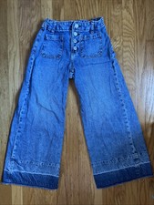 Gap Kids Girls Medium Wash Denim High Stride Ankle Jeans 10