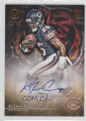2014 Topps Valor Speed 61/99 Ka'Deem Carey #VA-KC Rookie Auto RC 6kg