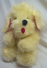 ANTIQUE 1950's A L Novelty FURRY PUPPY DOG 14" Plush Stuffed Animal Brooklyn NY