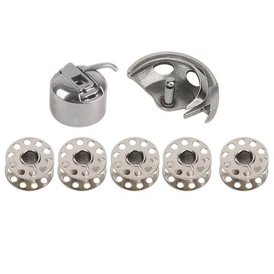 | Bobbins + Bobbin Case + Shuttle Hook For Old Style Household Sewing Machine